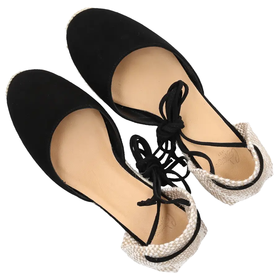 CASTAÑER - Espadrilles CARINA Veloursleder - schwarz