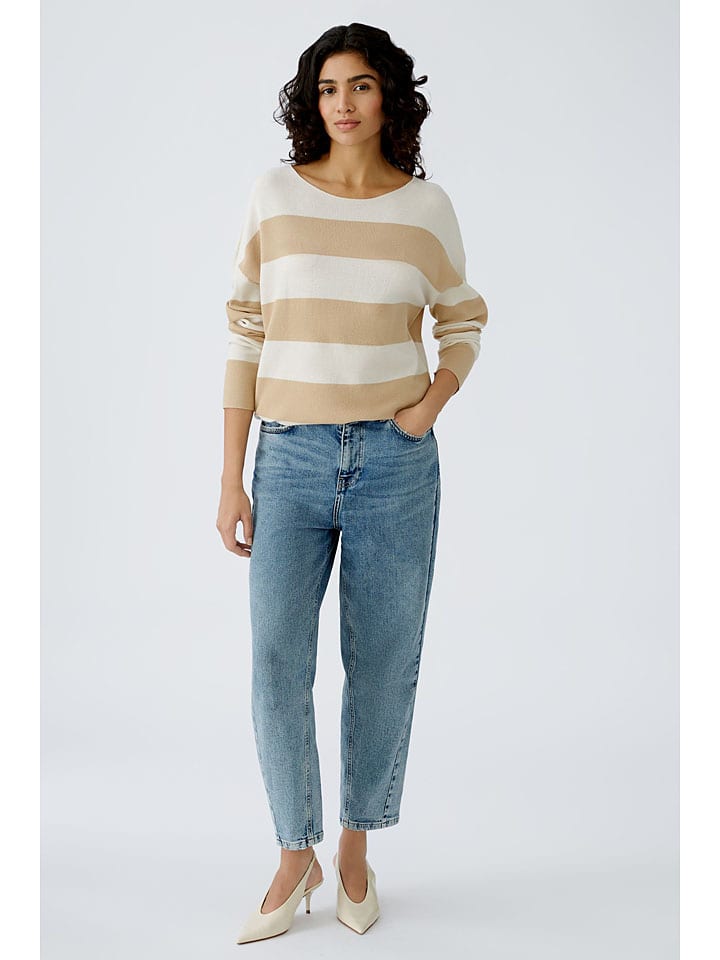 Oui Pullover in Beige/ Creme günstig kaufen