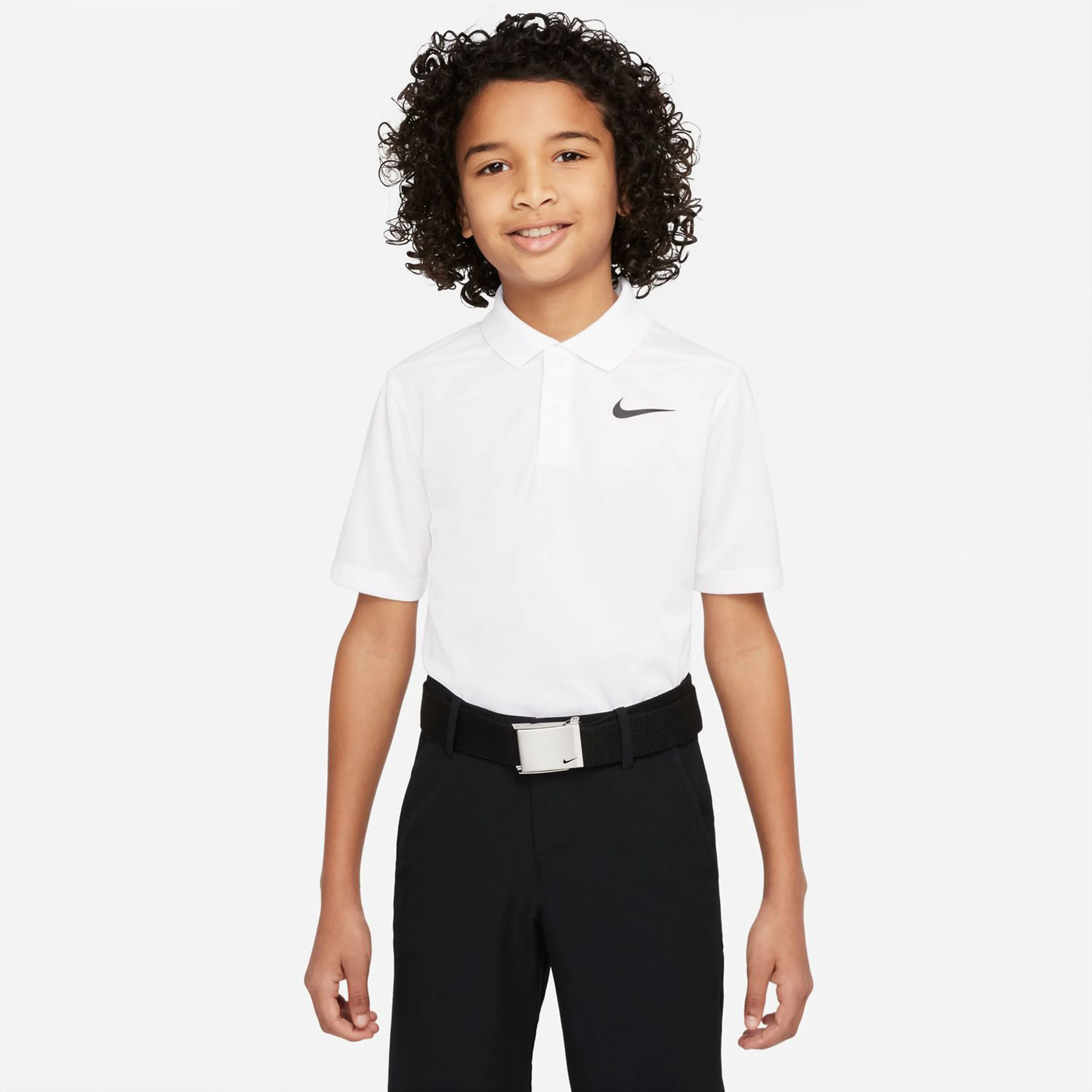 Dri-Fit Victory Polo Jungen - Weiß, Schwarz