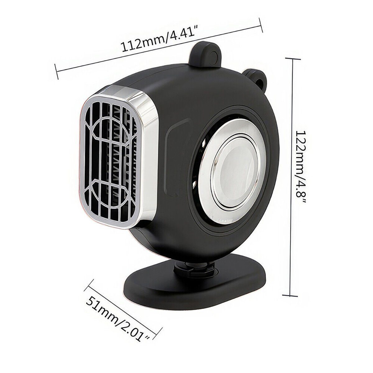 Yoyaxi Heizgerät Autoheizung, Heizung 12V/24V, Autoventilator, elektrische Heizung im Auto