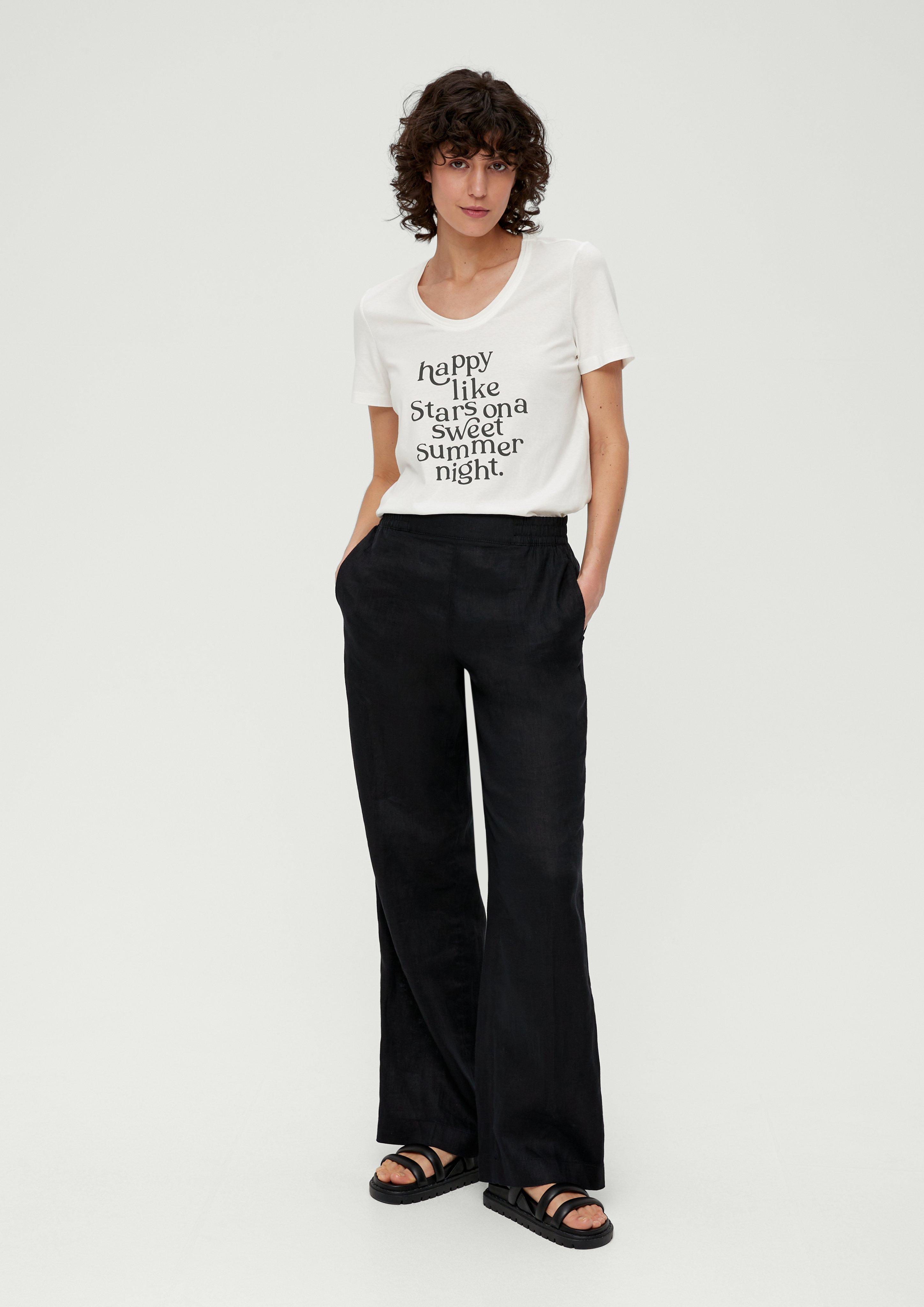 T-Shirt mit Statement-Print  2132800-02D2