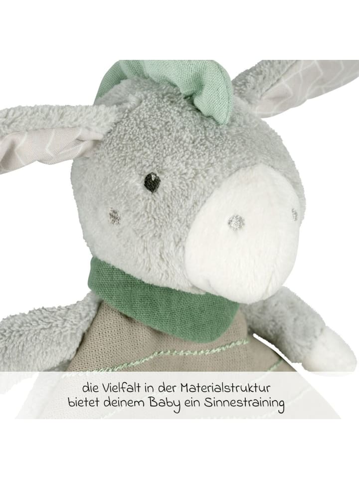 Fehn Schmusetuch / Schnuffeltuch - Esel in grau,gruen günstig kaufen onesize