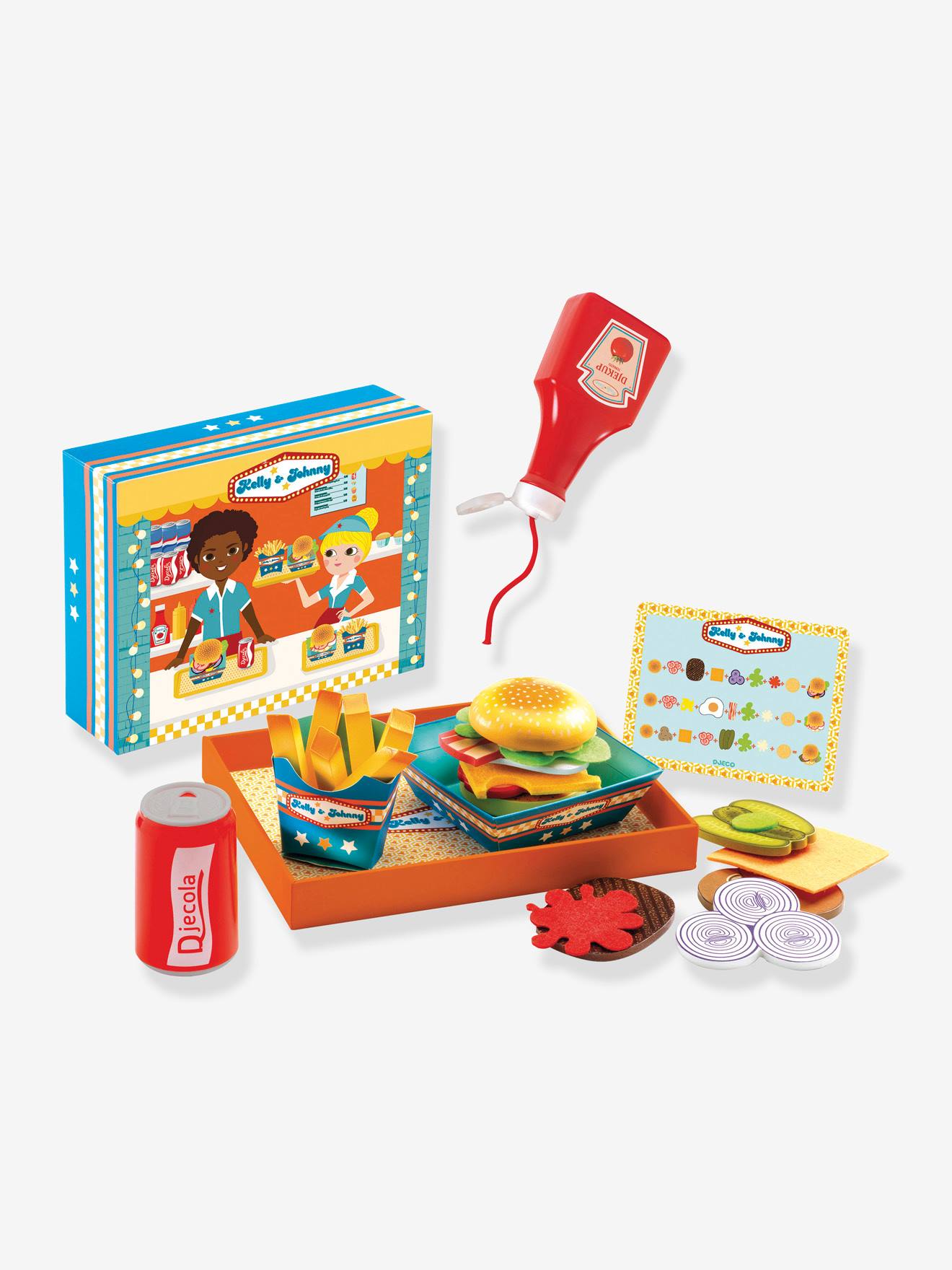 Djeco Kinder Spielset “Kelly & Johnny Burgerrestaurant“ DJECO - orange