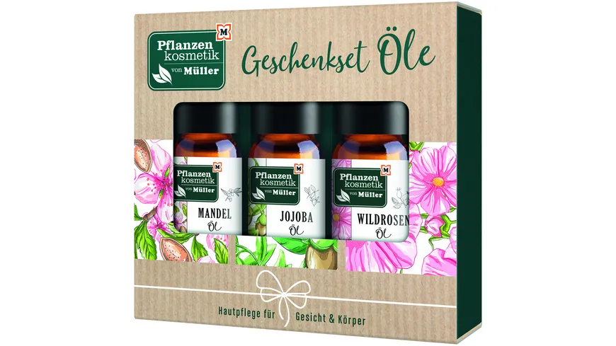 Pflanzenkosmetik von Müller Hautpflege für Gesicht & Körper Geschenkset 30 ml