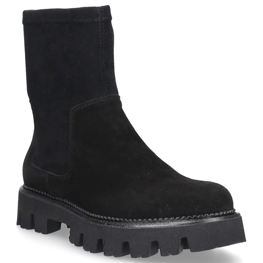 EN AVANT - Stiefeletten C102 Veloursleder - schwarz