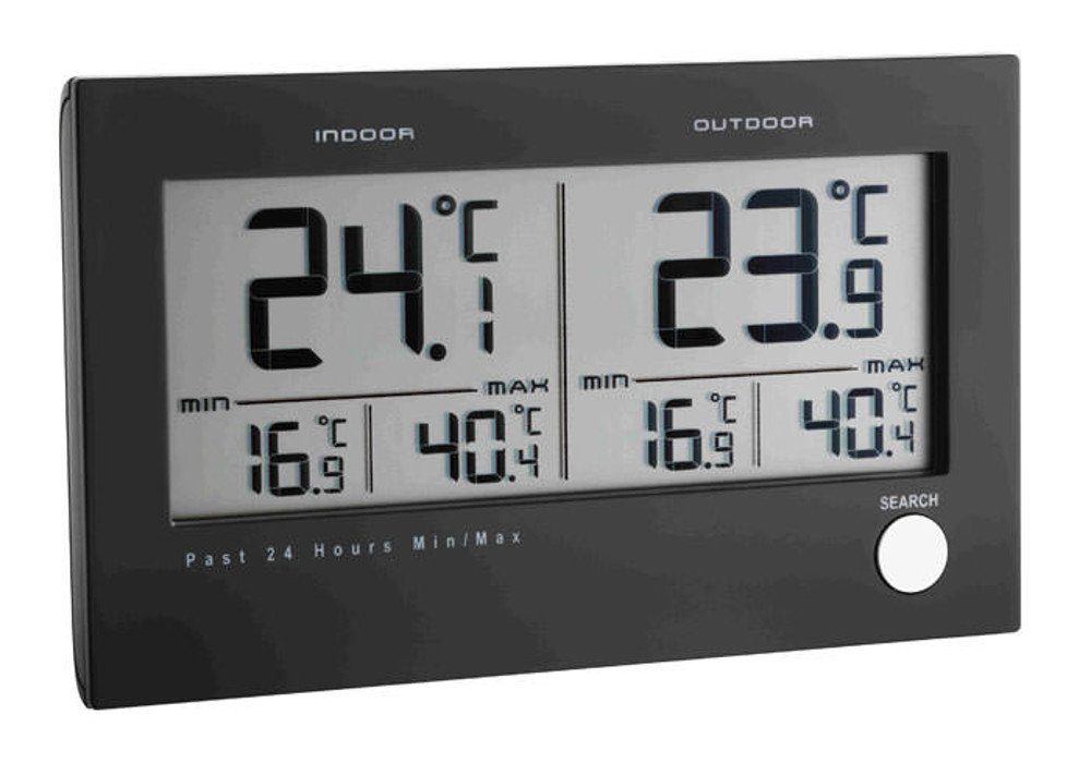 TFA Dostmann Digitales Funk-Thermometer Twin TFA 30.3048 mit Außensender Funkwetterstation