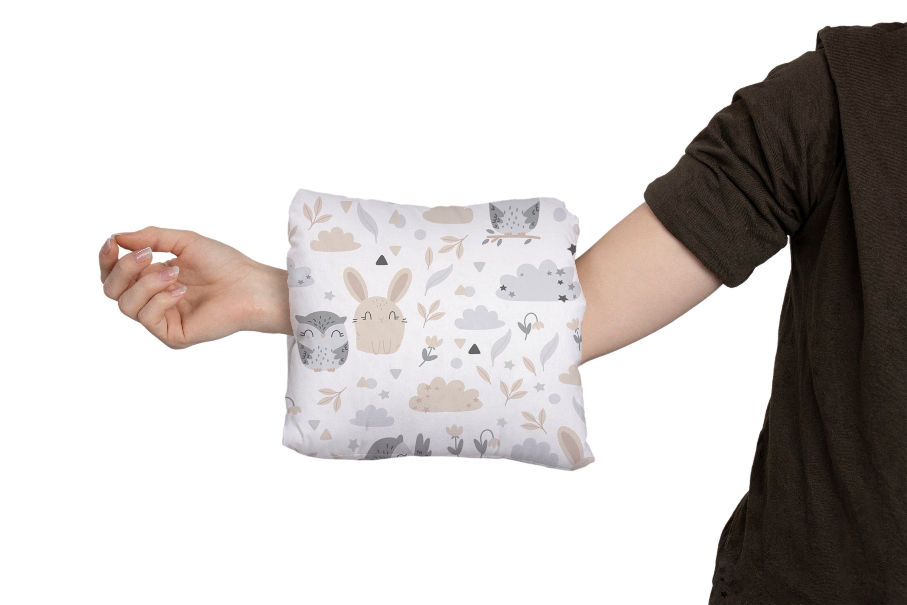 Amilian Stillkissen kleines Arm Stillkissen mit Füllung (Made in EU), Stillmuff, Muff für Unterwegs: ca. 22 x 20 cm, Hilfe beim Stillen, einfach über den Arm ziehen