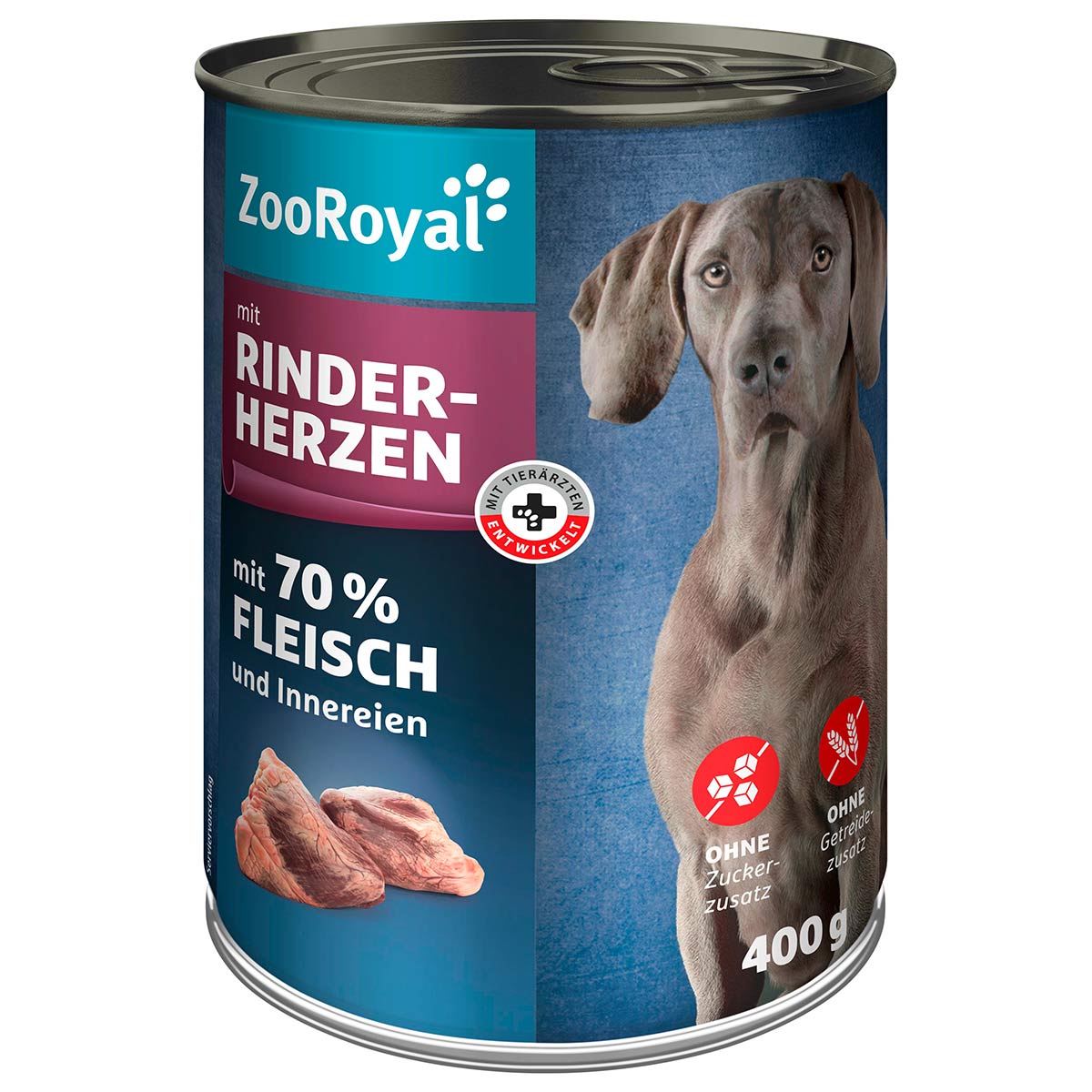 ZooRoyal Hunde-Nassfutter mit Rinderherzen kaufen