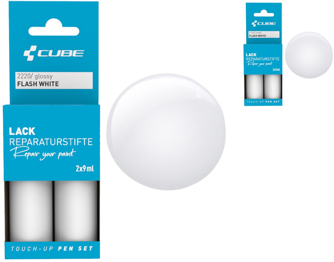 Cube Lackreparaturstift Set FLASH WHITE kaufen | Bike-Discount