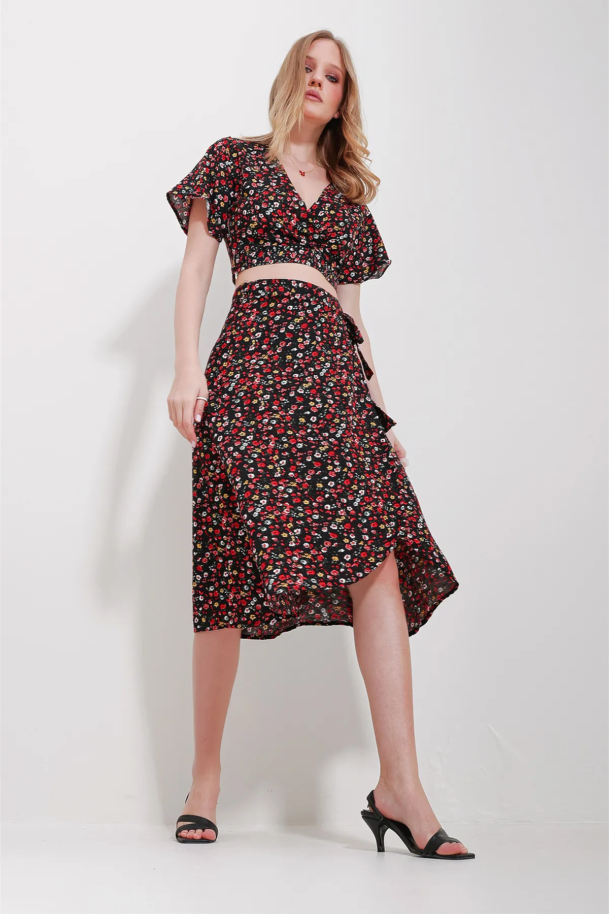 Trend Alaçatı Stili  Zweiteiler - Schwarz - Regular Fit