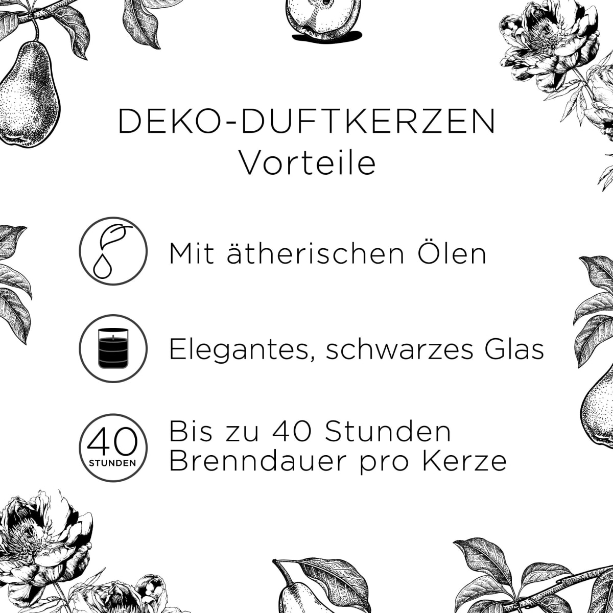 Duftkerze im Glas Pfingstrose & Anjou-Birne 220g, 1 St