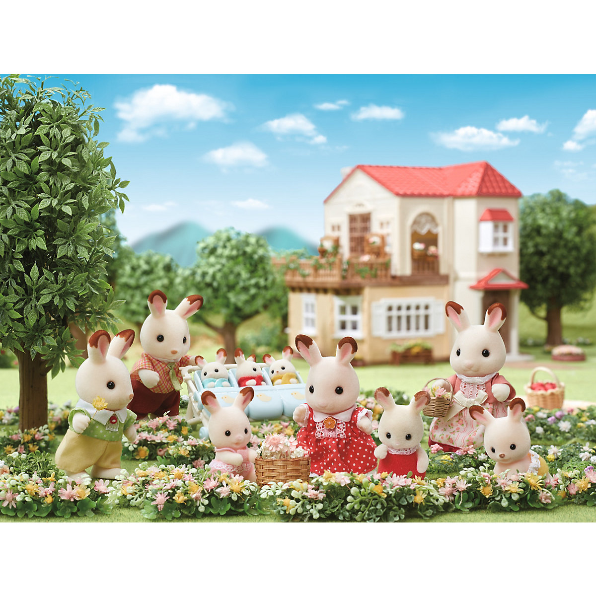 Sylvanian Families Schokoladenhasen Familie NEU