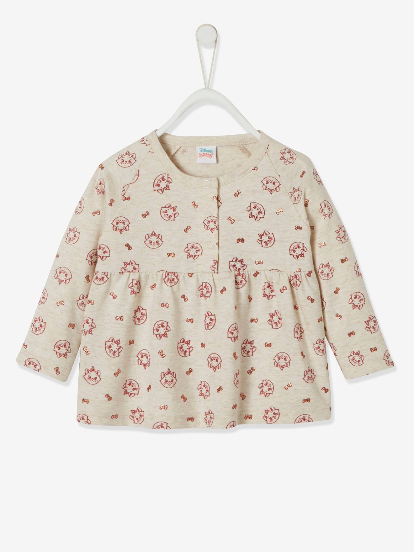 Disney Baby Shirt Disney ARISTOCATS MARIE - beige meliert bedruckt