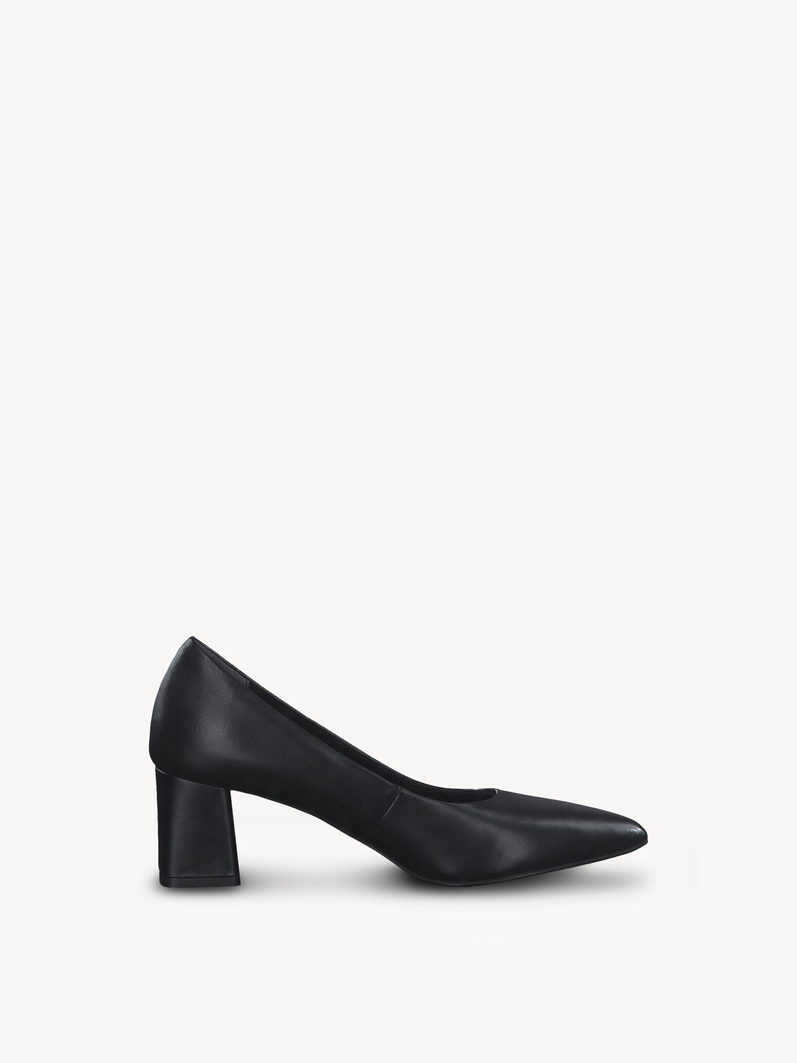 Escarpin en cuir - noir
