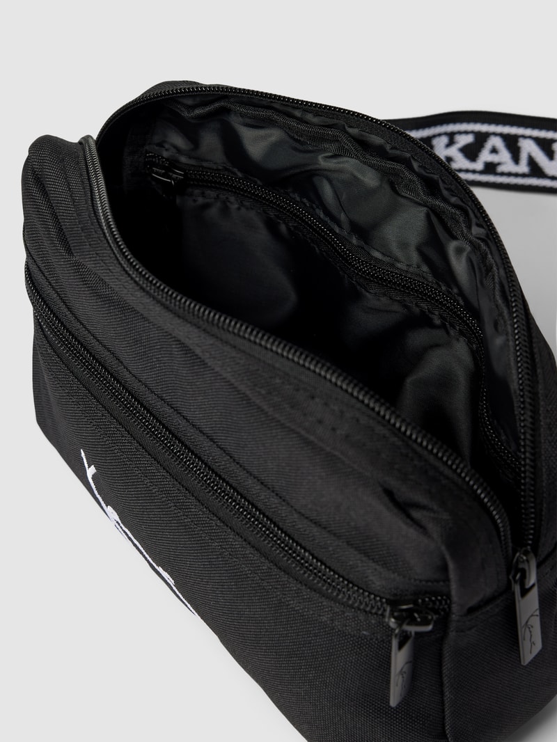 Gürteltasche mit Label-Print in black