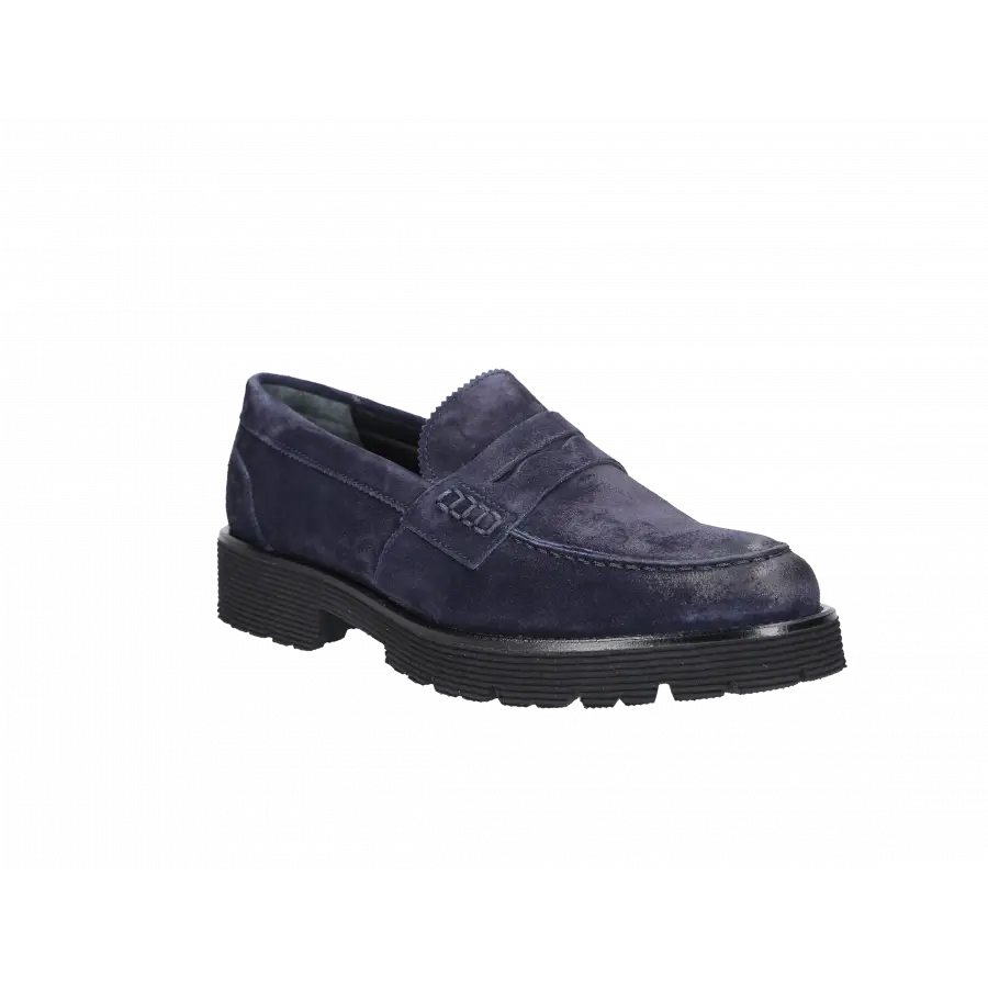 EN AVANT - Loafer 529-01 Veloursleder - blau