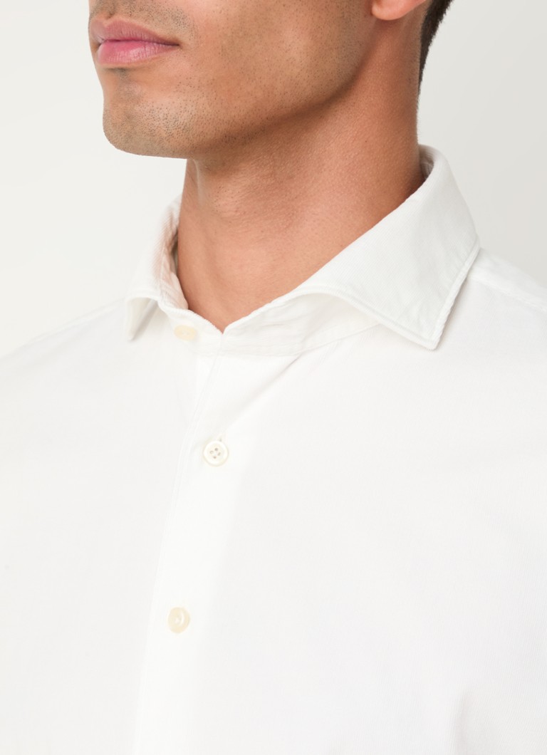Camicia slim fit Profuomo con colletto all'italiana