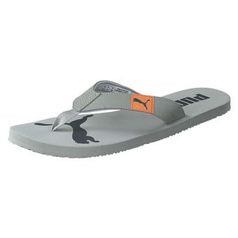 PUMA Cozy Flip Slides in grau