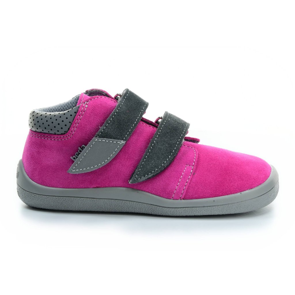 Beda Rebecca mit Membran (BF 0001/W/M/2) dunkelrosa Barfuß-Stiefeletten