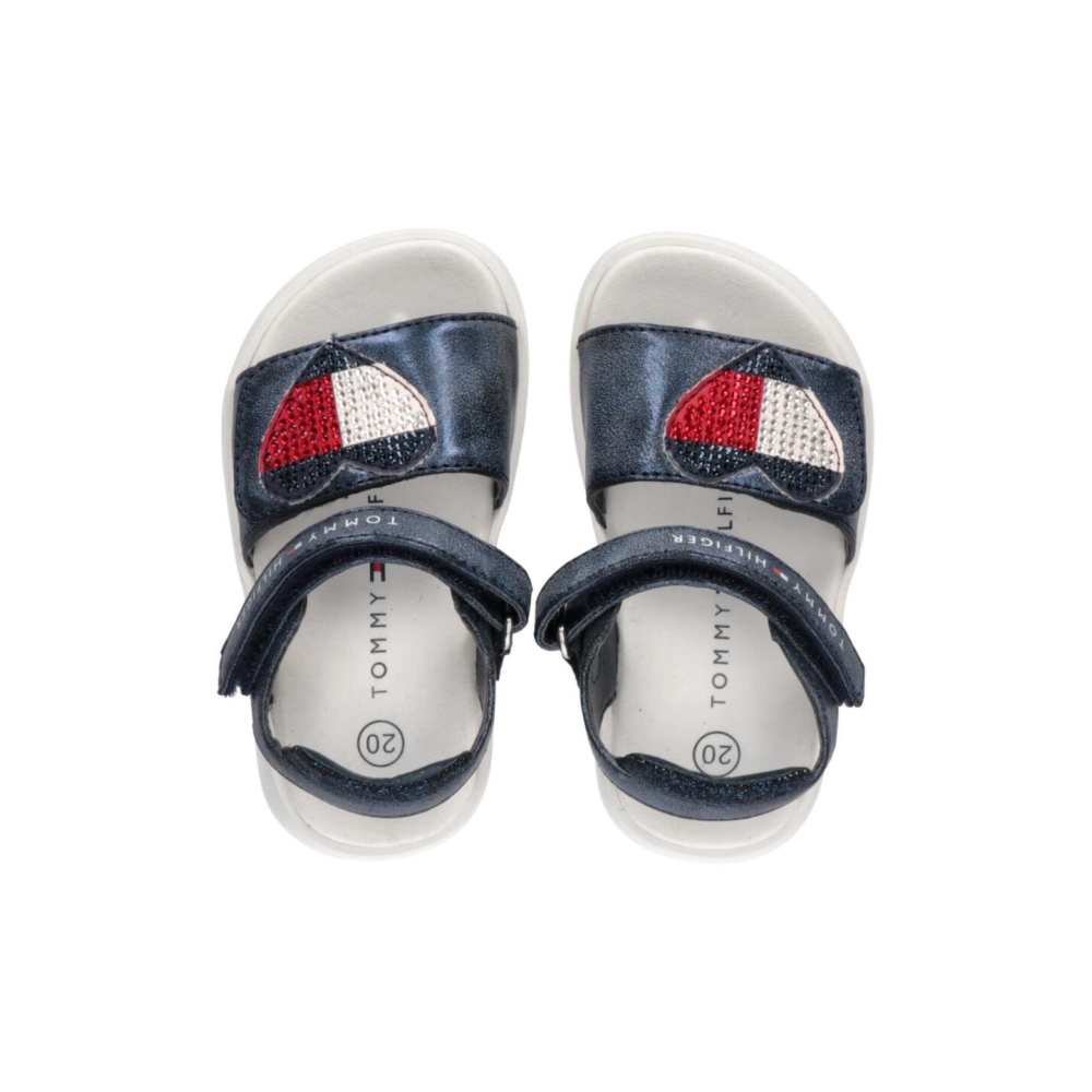 Tommy Hilfiger Strass Heart Sandale T1A2-32752-1367800 / blau
