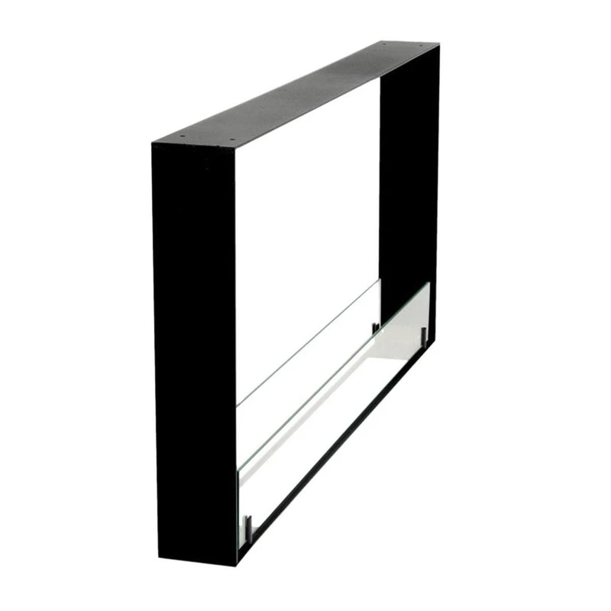 Foco Foco Two 1000 Ultra Slim, schmaler Bioethanol-Kamin, Flammen von zwei Seiten, 80 cm Breite, bis zu 7 Stunden Brenndauer, 4 kW.