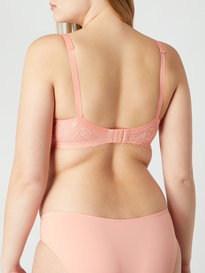 PLUS SIZE Bügel-BH aus Spitze Modell 'Valencia' in apricot