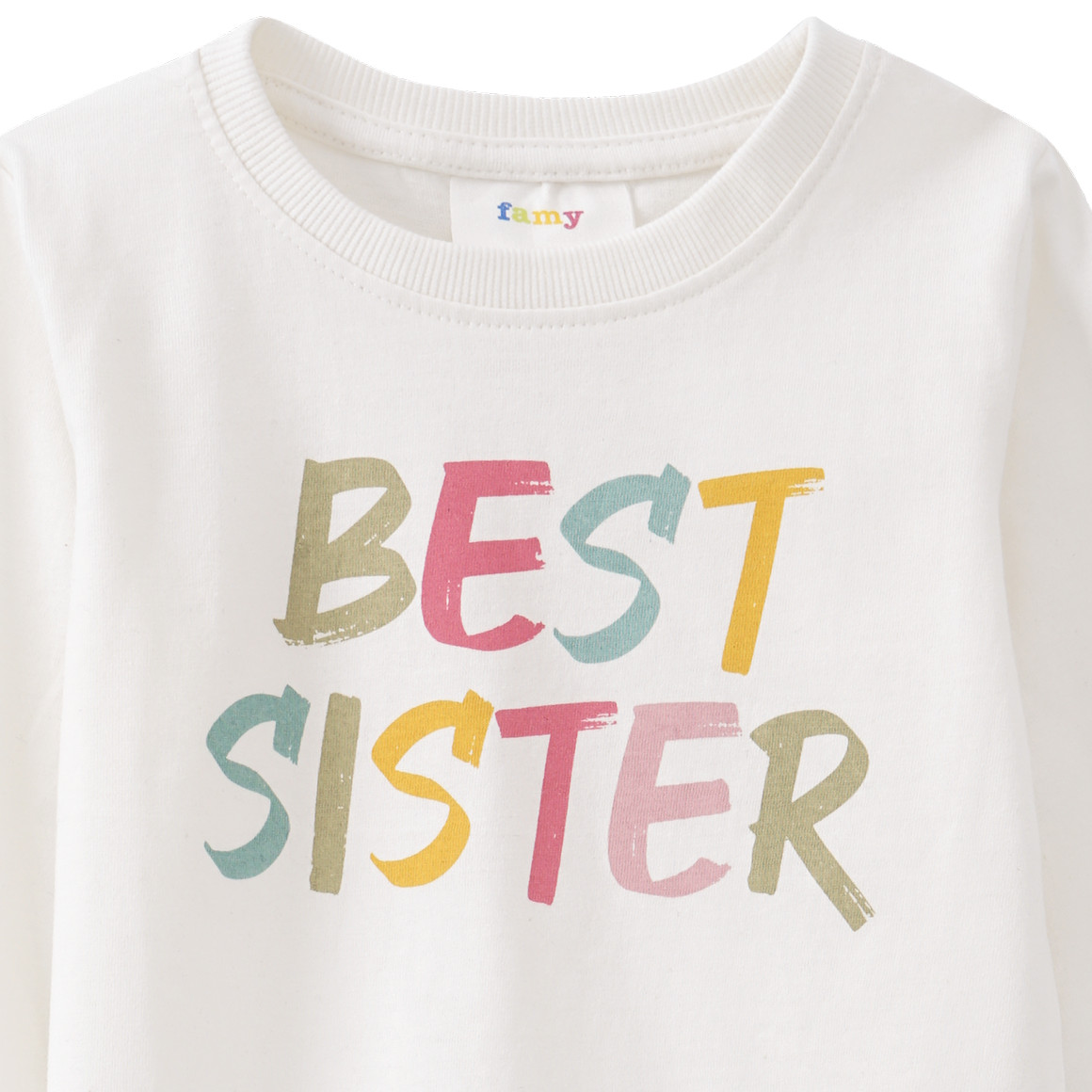 Mädchen Langarmshirt mit Message-Print