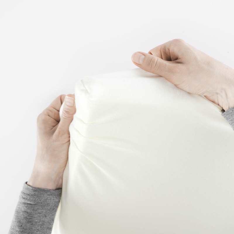 Drap housse pour lit parapluie blanc coton bio BabyBjörn
