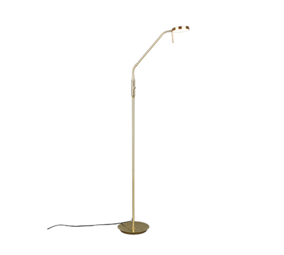 TRIO LED Stehleuchte Monza Messing