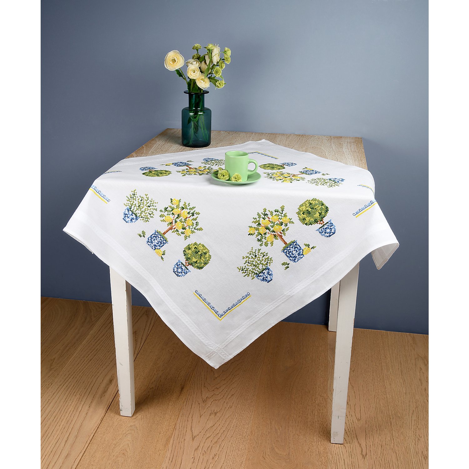 Stickmitteldecke 