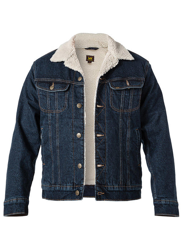 Lee, Jeansjacke, Baumwolle warmgefüttert, blau