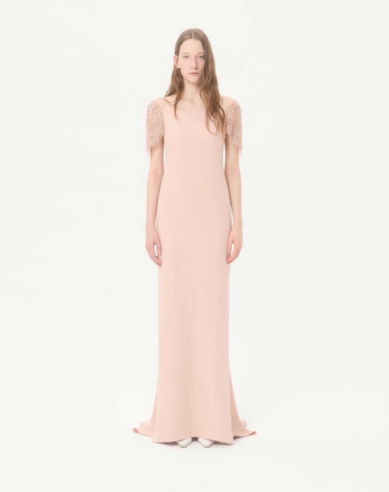 Lang broderet Cady Couture-kjole