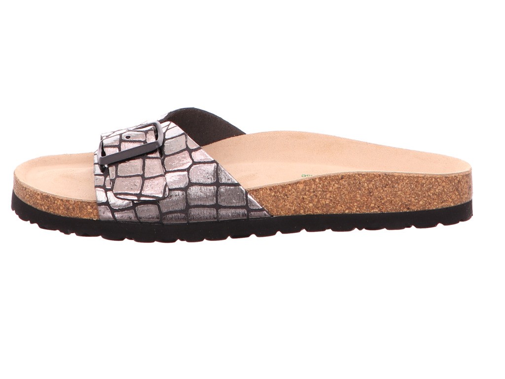 NATURAL SENSE Klassische Sandalen schwarz Tieffußbett-bis30mm
