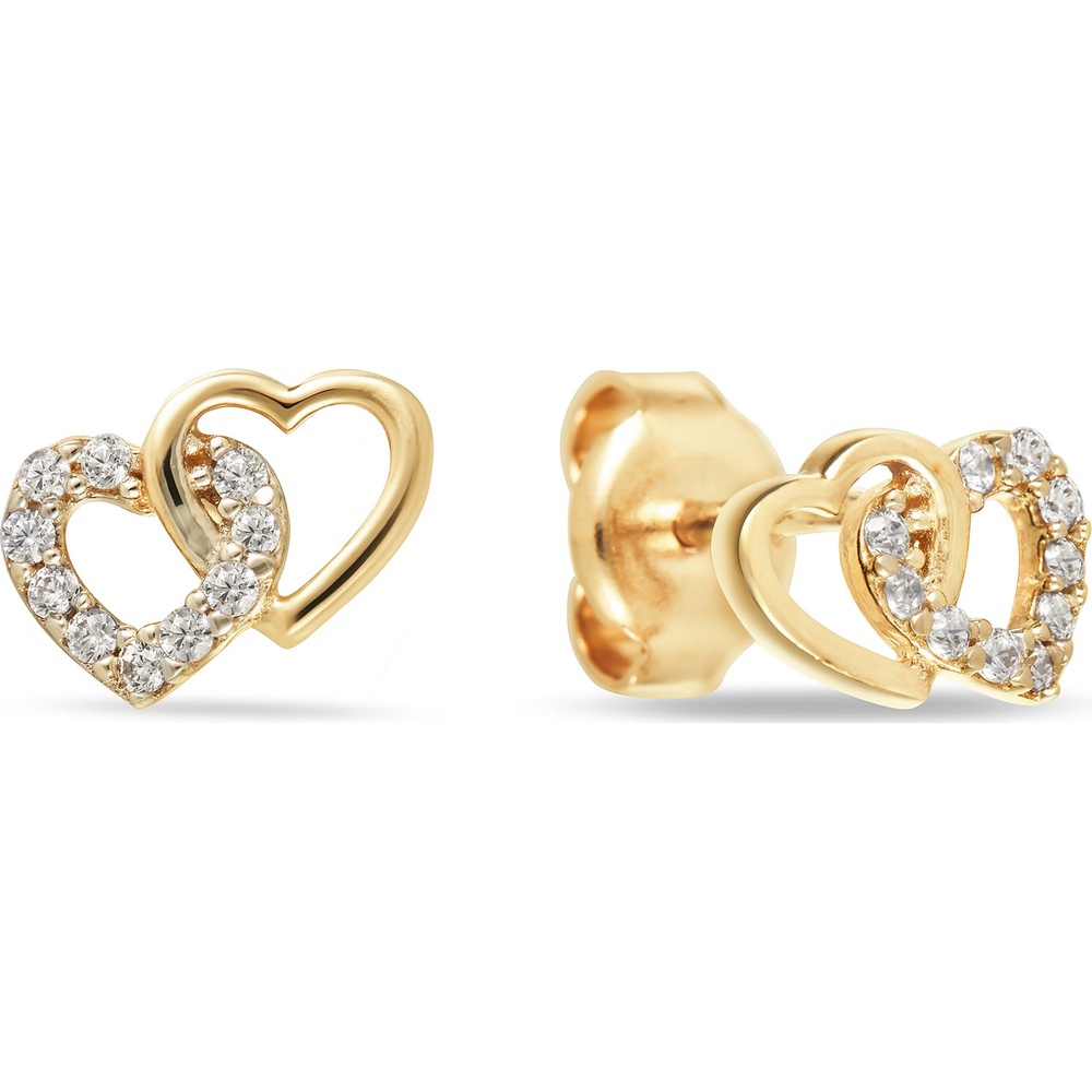 FAVS Boucles d'oreilles à fermoir à poussette 375 Or jaune Boucles d'oreilles