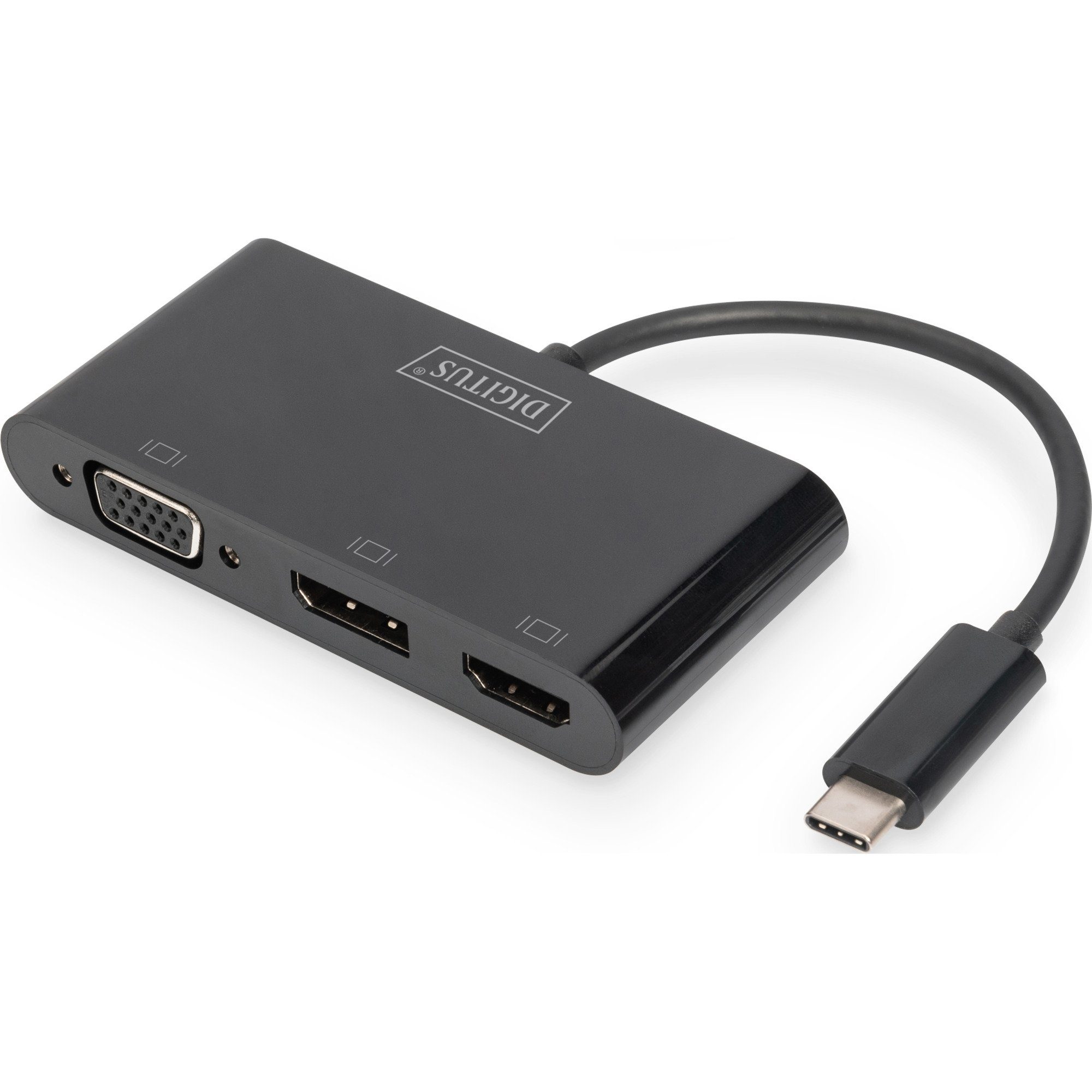 Digitus Digitus USB Adapter, USB-C Stecker > VGA + HDMI + Audio- & Video-Adapter