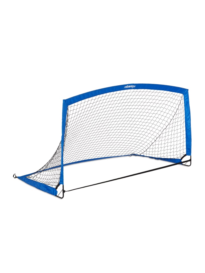 relaxdays Fußballtor in Blau/ Schwarz - (B)195 x (H)115 x (T)115 cm günstig kaufen onesize