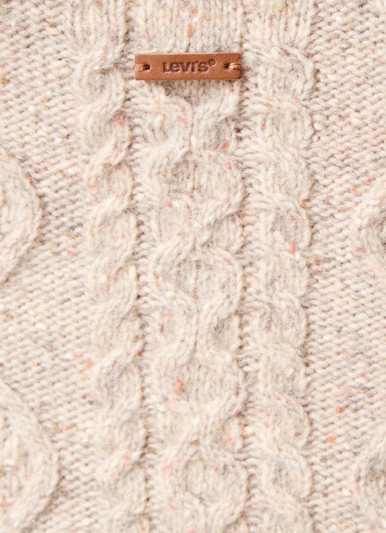 Levi's Primrose Heathered Wool Blend Cable Knit Tank Top