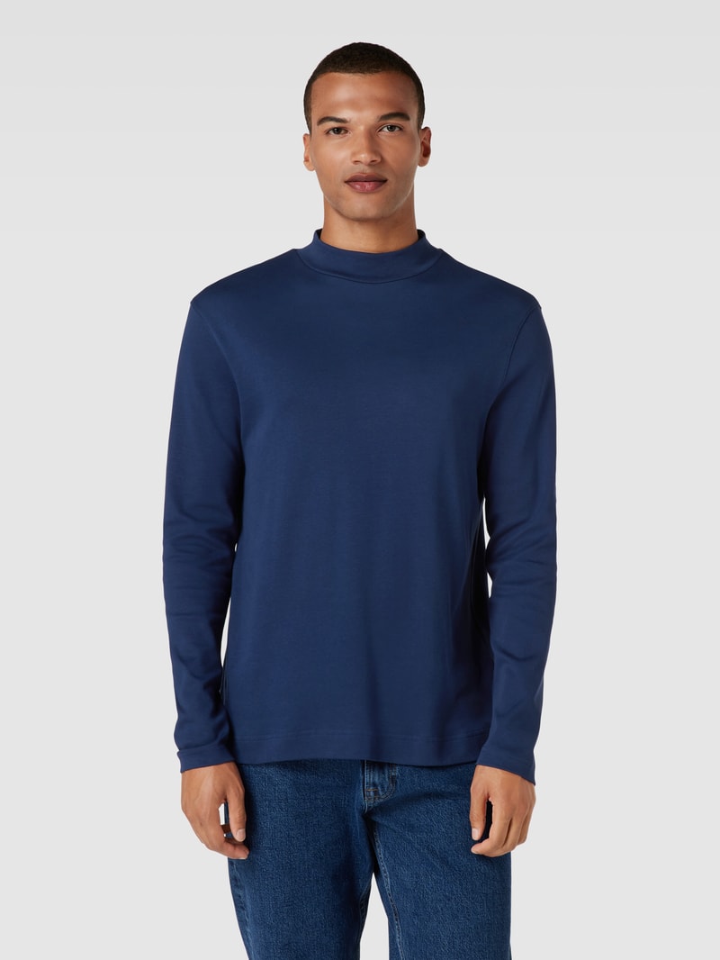 Pullover mit Turtleneck in dunkelblau