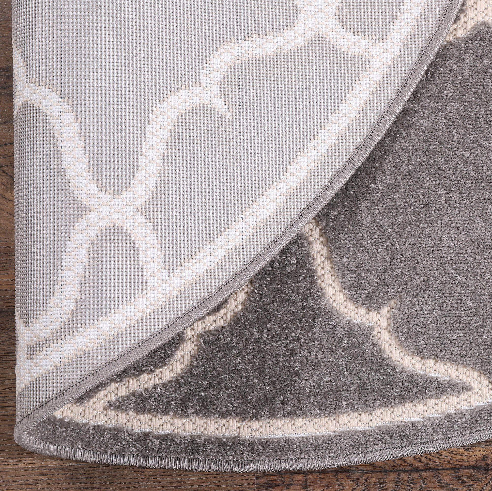 Teppich Berlin, Sanat, rund, Höhe: 6 mm, In -und Outdoor geeignet, robust und pflegeleicht