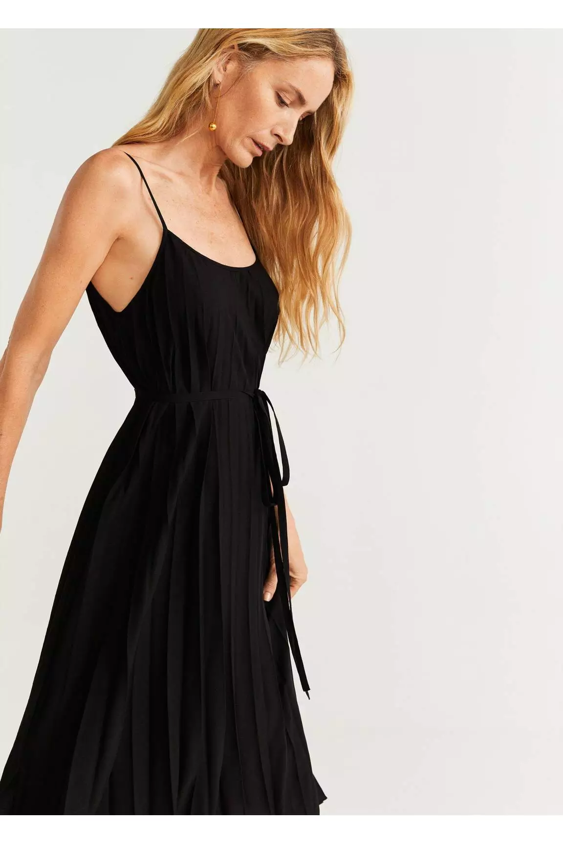 Mango Robes Mi Longues Femme couleur noir