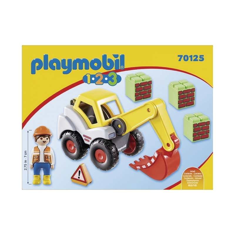 70125 Pelleteuse Playmobil 1.2.3