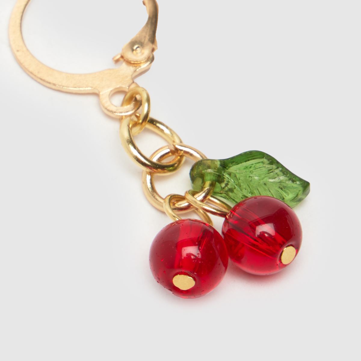 BEADS BY EDIE piros cseresznye színű csipke medál