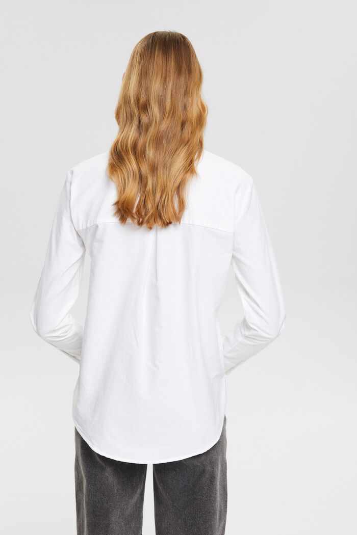 Baumwollbluse mit Tasche