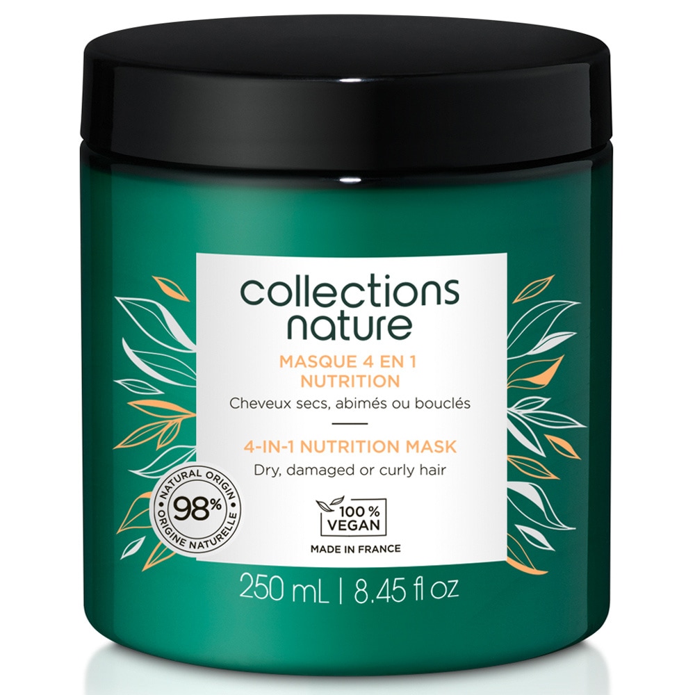 Collections Nature Masque 4 en 1 Nutrition Idéal pour les cheveux secs, abimés, bouclés