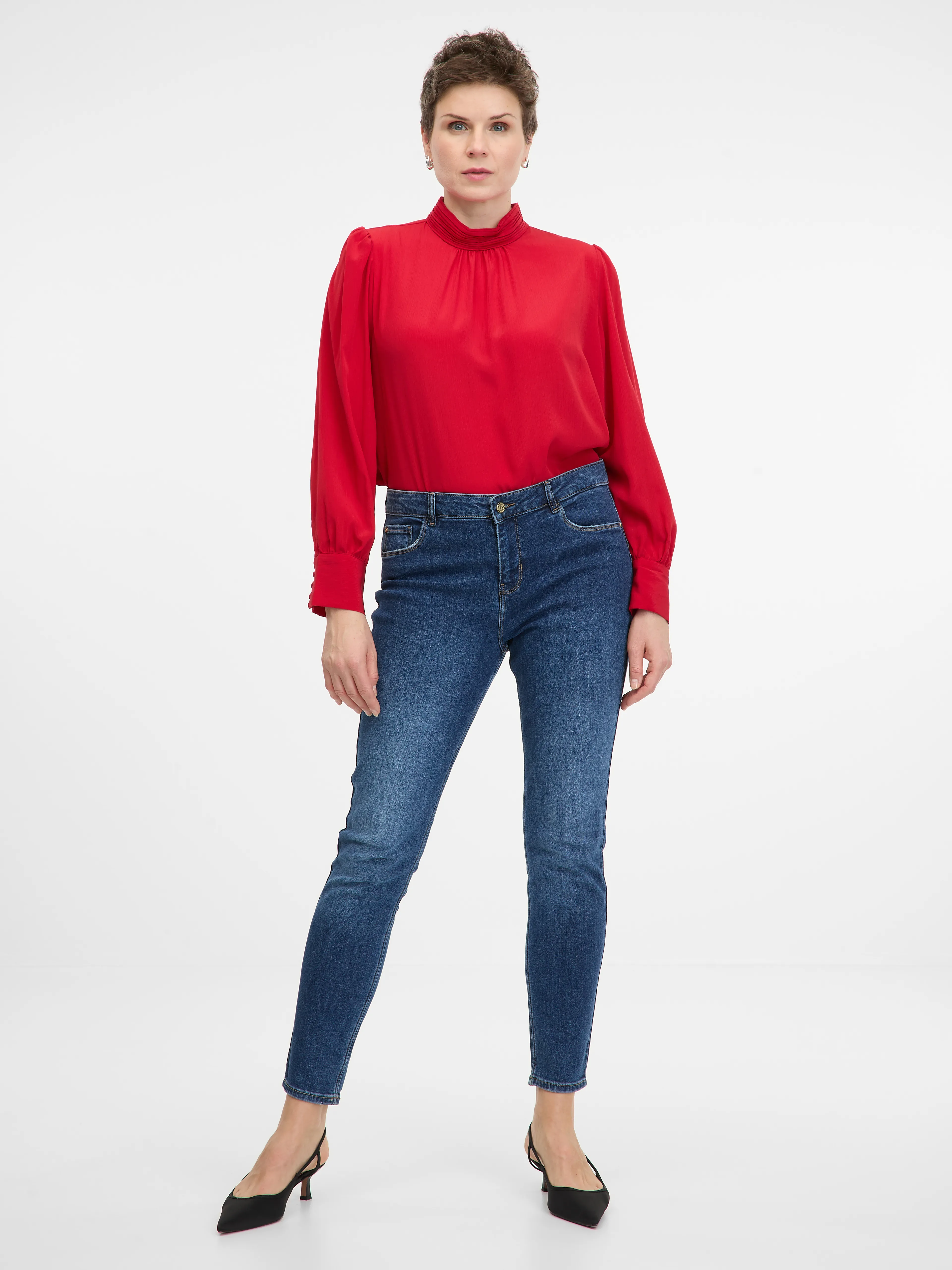 Rote Damenbluse ORSAY