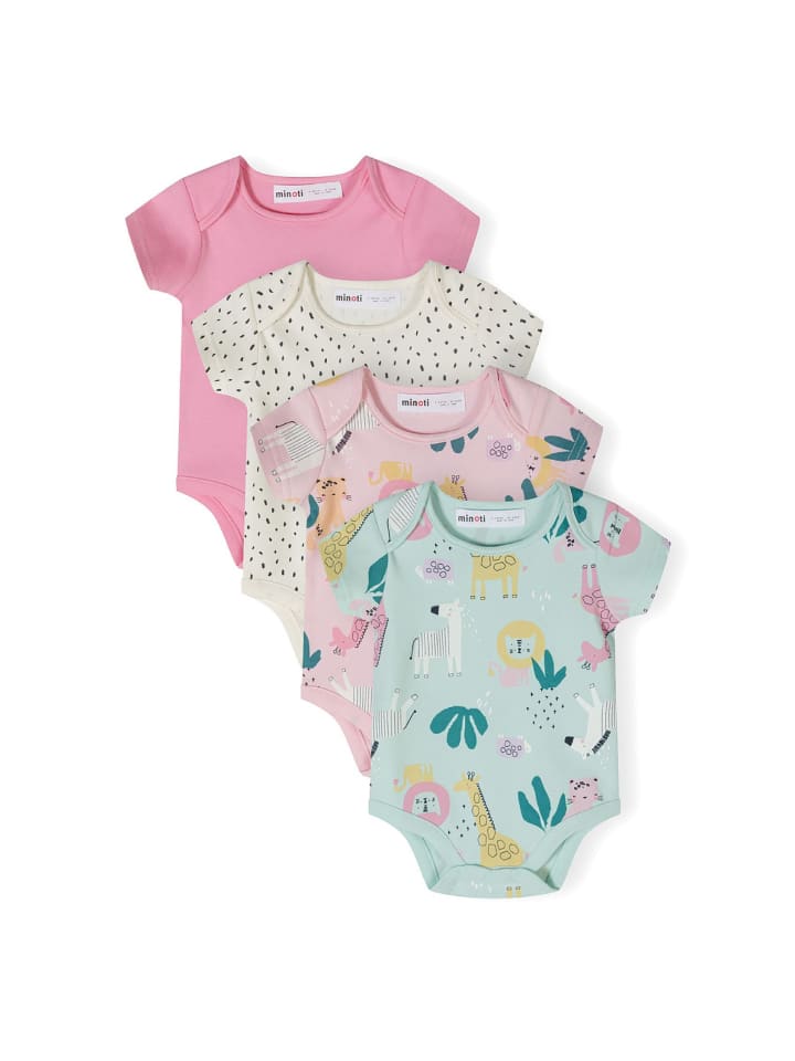 Minoti 4er. Set: Kurzarmbody 24babypack6 in lila günstig kaufen