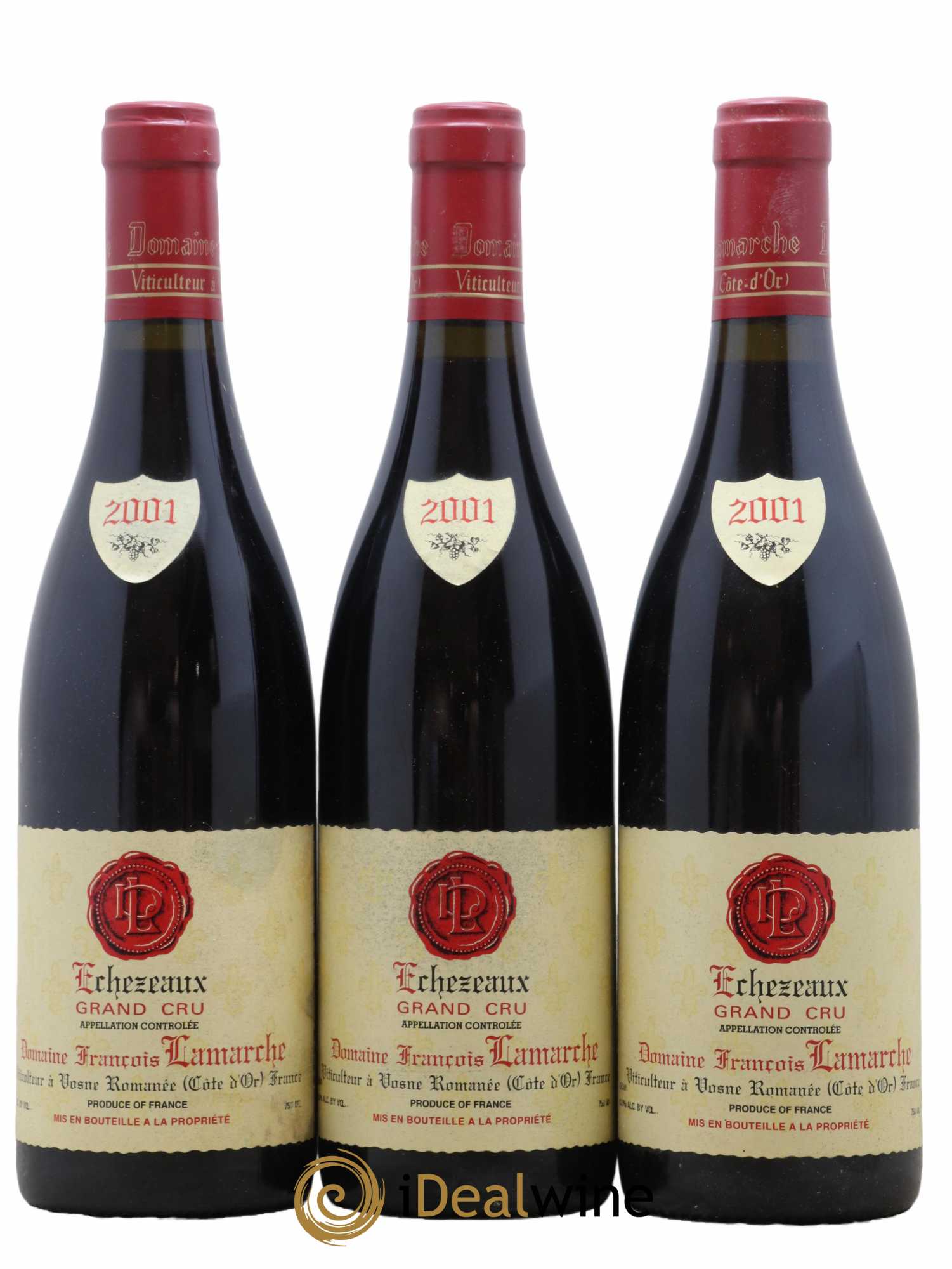 Echezeaux Grand Cru Lamarche (Domaine)  2001 - Lot de 3 Bouteilles