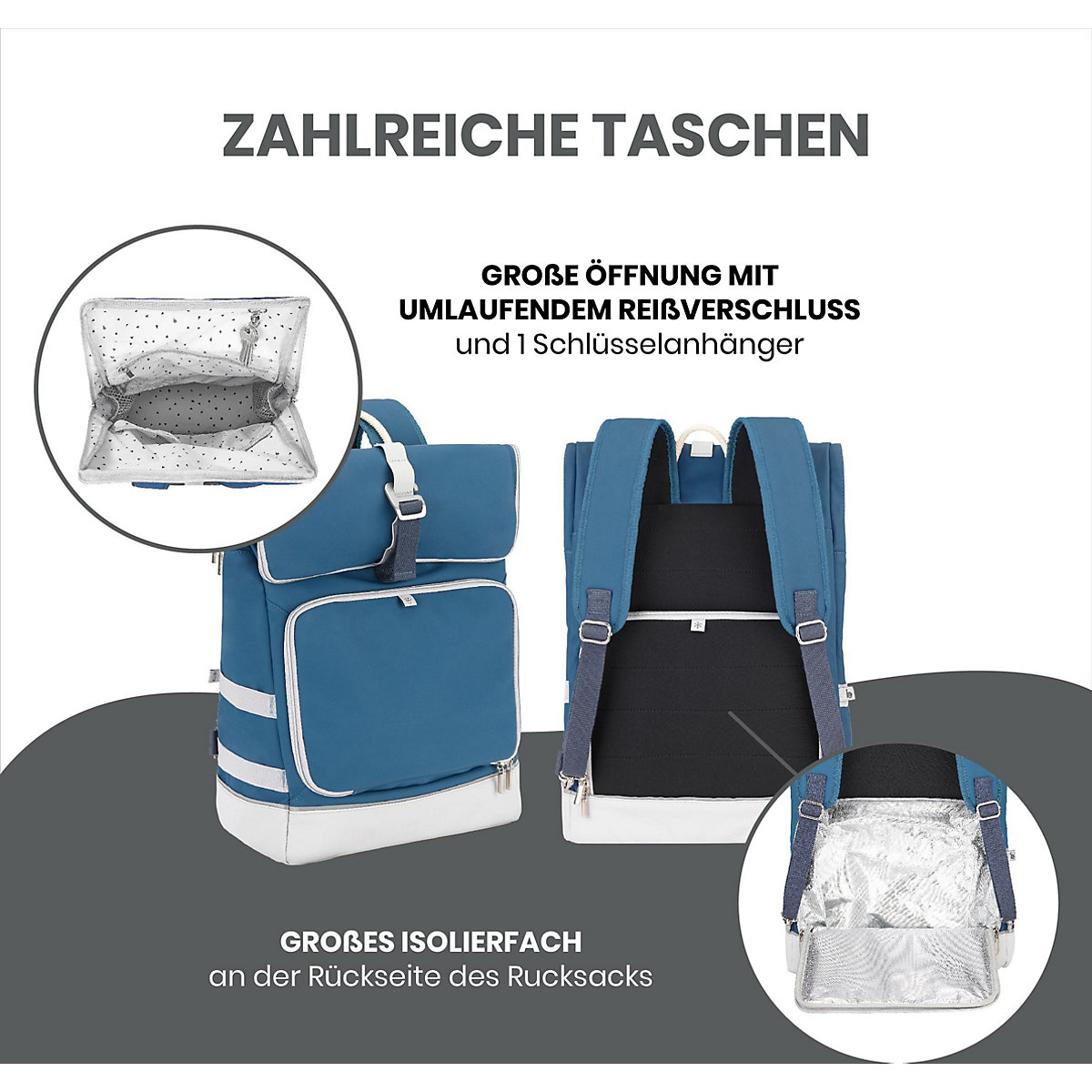 Wickelrucksack Le Sancy Mineral Blue