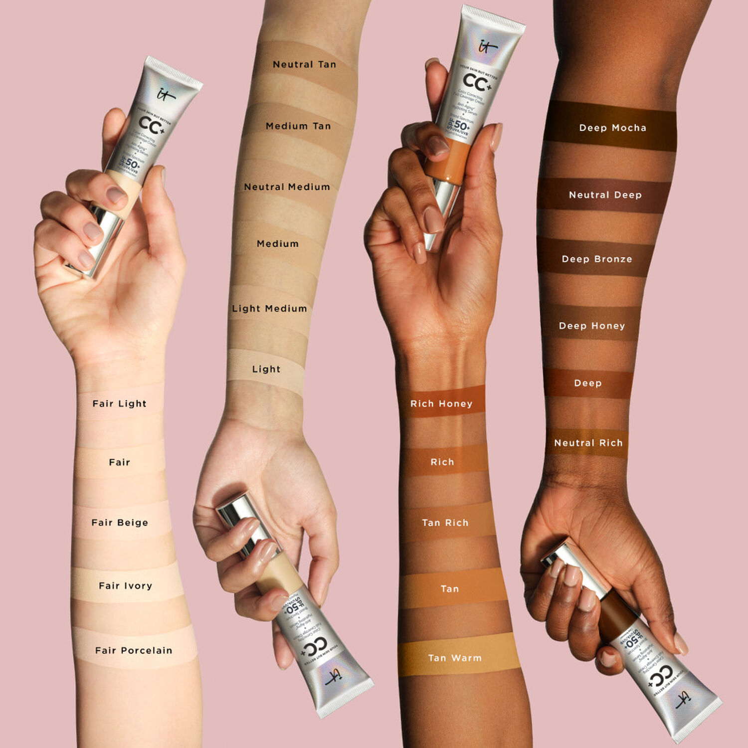 It Cosmetics Your Skin But Better™ CC+ Cream CC Crème Correctrice Haute Couvrance