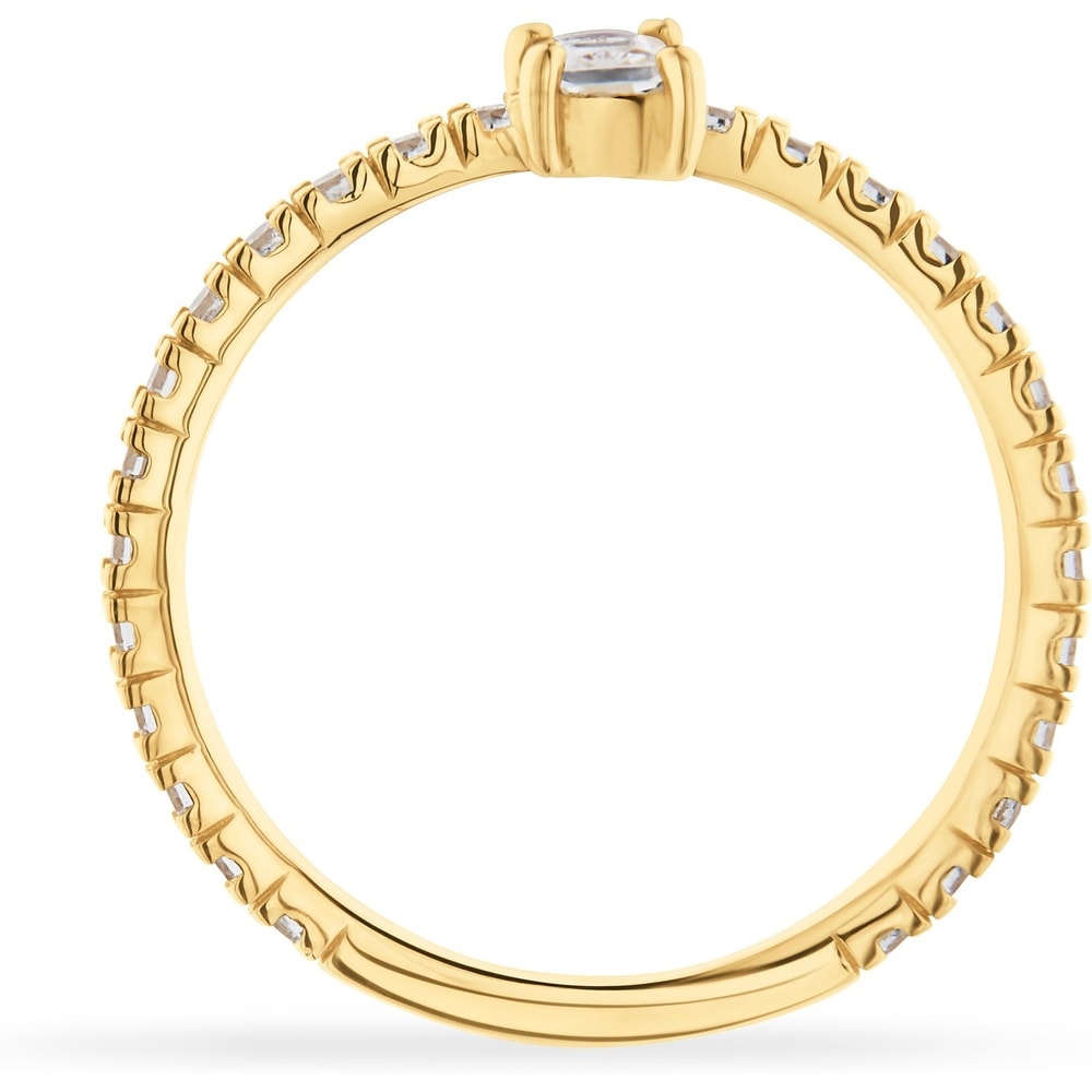 FAVS Bague pour femme 375 Or jaune or jaune Bague